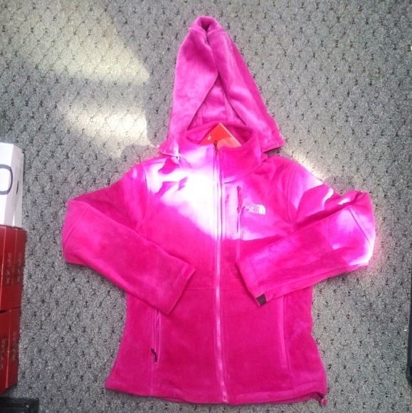 The North Face Fleece Hoodie Jacket Removable Hood - Picture 4 of 8